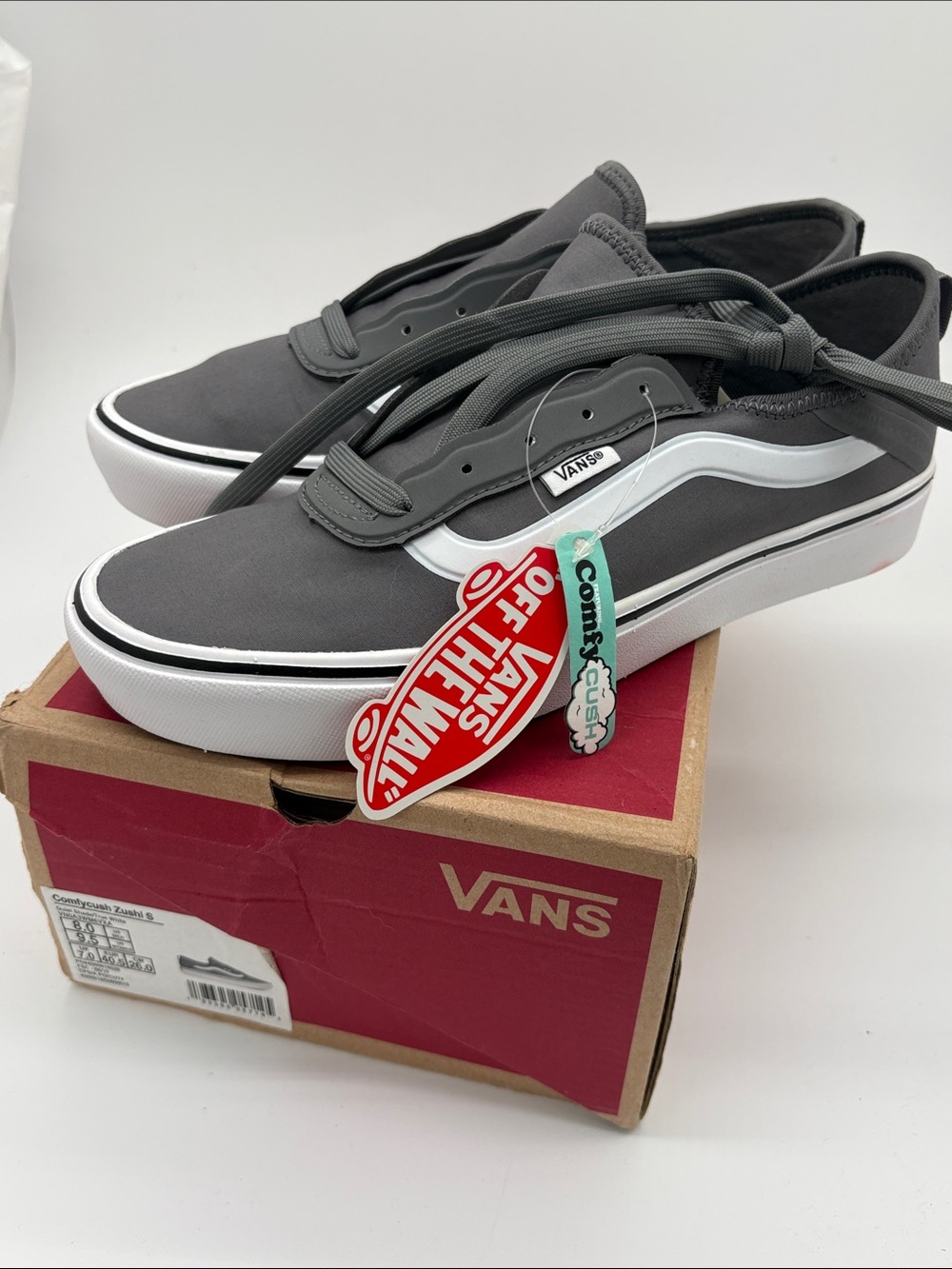 Vans Old Skool Low-Top Sneakers in Charcoal Gray with White Stripe
